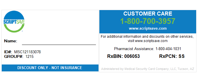 Savings Card