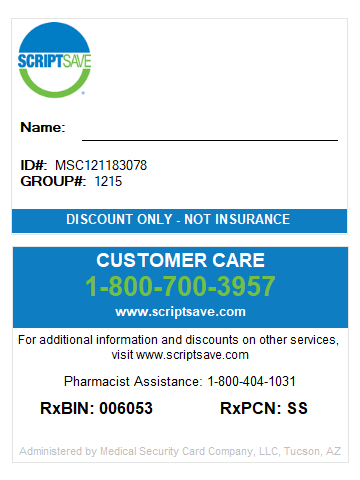 Savings Card