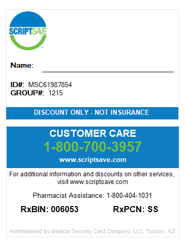 Savings Card